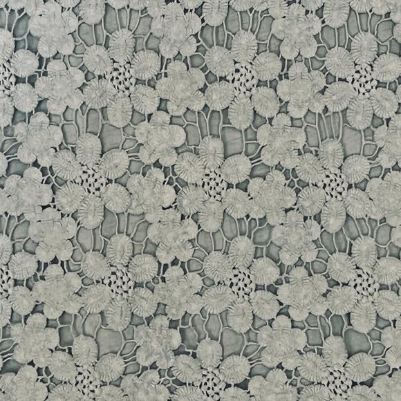 J Crew Ivory Flower Lace Overlay Women's Small Preppy - Picture 3 of 6